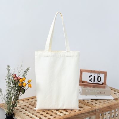 Materiale di rivestimento tela caldo riciclato sacchetto da shopping di cotone semplice sacchetto pubblicitario per la promozione