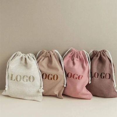 Borsa di tela colorata di cotone con doppia corda