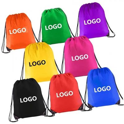 Chiusura a corde di nylon poliestere modello geometrico zaino a corde per palestra e viaggi