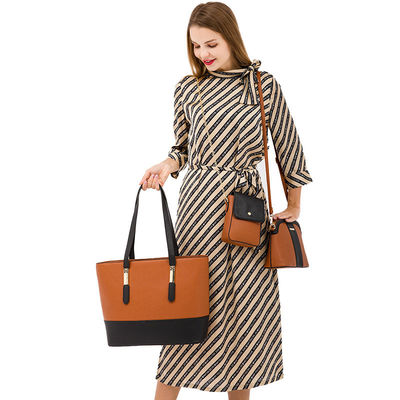 Lettera di moda stampata Borsa di cotone per donne grande capacità Set di borsa a mano in tre pezzi