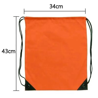 Chiusura a corde di nylon poliestere modello geometrico zaino a corde per palestra e viaggi