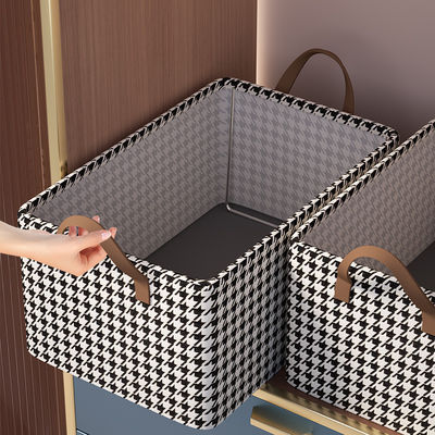 Comodità di stoccaggio Nuovo organizzatore di stoccaggio in tessuto alla moda con maniglia rinforzata