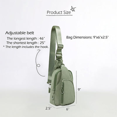 Piccolo Mini Viaggio Sport impermeabile Nylon Spalla Crossbody Sling Bag Per Uomini cuscino