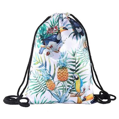 Acceptabile OEM/ODM Piccolo sacchetto a corda di nylon ripiegato in poliestere per palestra e viaggi