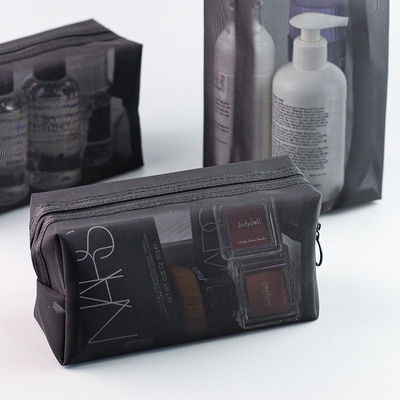 Sacchetto per servizi igienici a maglia trasparente Per viaggi d'affari Sacchetto portatile per lavaggio doccia Cosmetici