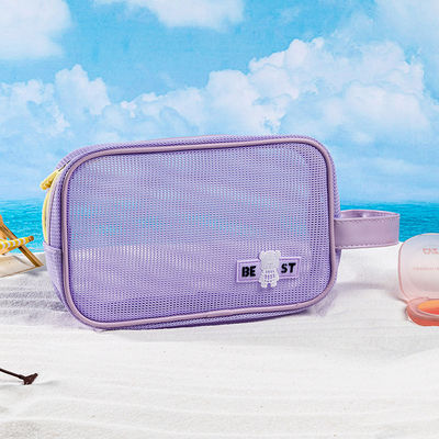 Borsa da spiaggia in maglia di poliestere per viaggi d'affari e vacanze