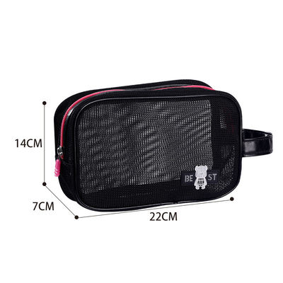 Borsa da spiaggia in maglia di poliestere per viaggi d'affari e vacanze