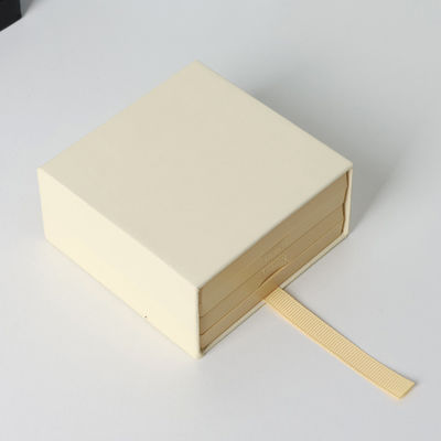 Scatola per gioielli con logo personalizzato Scatole per imballaggio con pellicola PE trasparente all'interno Scatola regalo in cartone di carta opaca