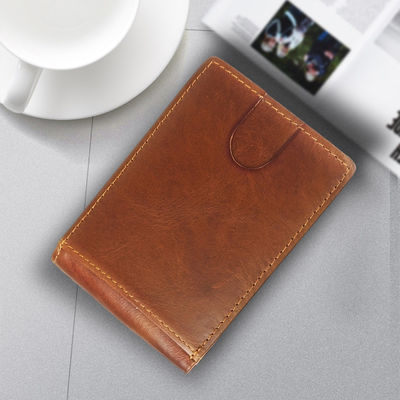 Il più recente e alla moda portafoglio da uomo in pelle autentica al 100% con borsa di borsa e logo personalizzato