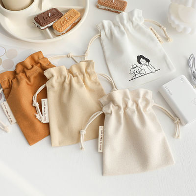 Borsa a corda di cotone naturale eco-friendly durevole colore personalizzato e cotone biologico