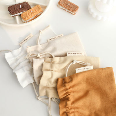 Borsa a corda di cotone naturale eco-friendly durevole colore personalizzato e cotone biologico
