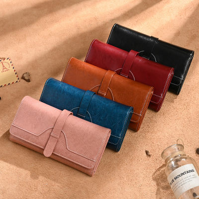 Portafogli lunghi Portable Pu Pelle Uomini Smart Power Bank Portafogli Portafogli per donne