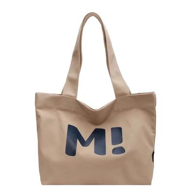 Logo personalizzato Sacchetti di tela di cotone di grande capacità Reutilizzabile Borsa da lettera multifunzionale