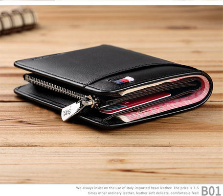 Portafoglio uomo bifold multifunzionale Nuovo design alla moda per viaggi e affari
