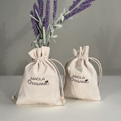 Piccolo sacchetto da shopping in cotone riutilizzabile con colore personalizzato