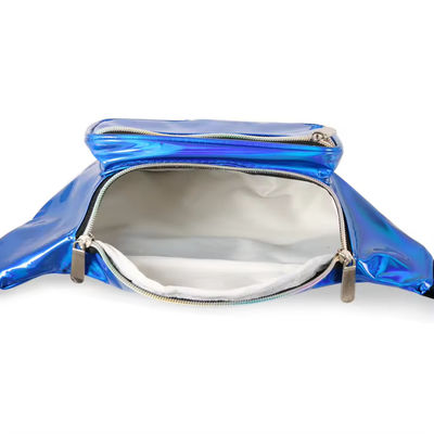 Unisex Holographic Fanny Pack con cintura regolabile per Rave Festival Travel Party