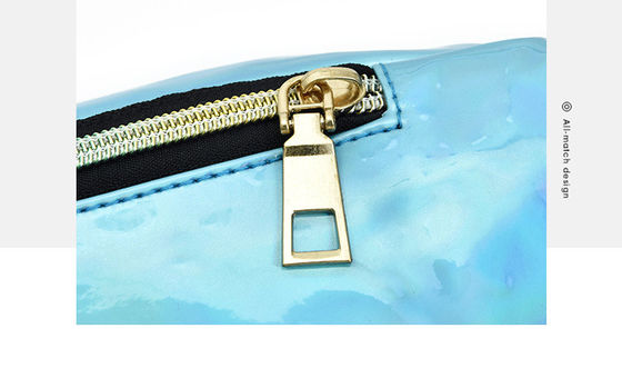 Unisex Holographic Fanny Pack con cintura regolabile per Rave Festival Travel Party