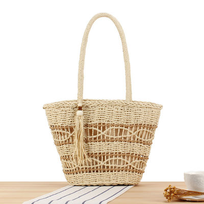 Colore personalizzato Moda Borsa da spiaggia estiva Donna Donna Paglia Messaggero Borse a mano Borse da spalla Borse da mano
