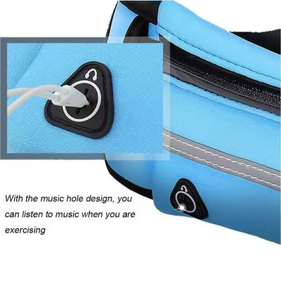 Neoprene all'aria aperta impermeabile escursioni in bicicletta cintura da corsa cintura tasca colore personalizzato