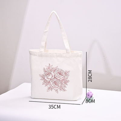 Logo personalizzato Borsa a tela a manubrio nero 100% cotone per le vostre esigenze commerciali
