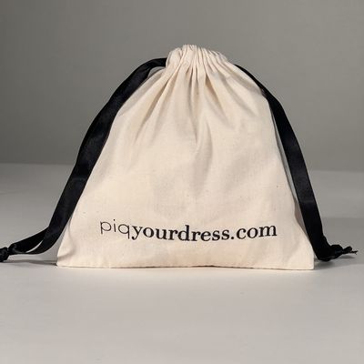 Regali taglia su misura piccolo grande sacchetto di muslino bianco gioielleria tela di cotone borsa a corda