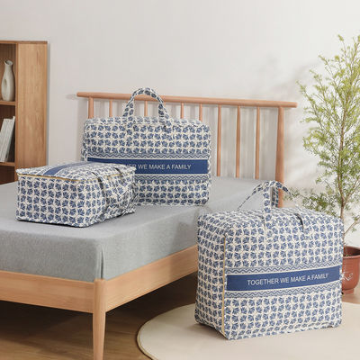 Borsa di stoccaggio di cotone di lino neutrale per il genere per abiti di moda coperte Viaggi Moving