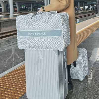 Borsa di stoccaggio di cotone di lino neutrale per il genere per abiti di moda coperte Viaggi Moving