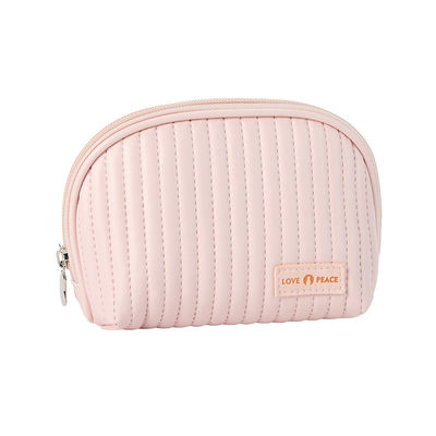Logo in pelle sacchetti cosmetici stile torta trucco organizzatore sacchetti per cosmetici convenienza