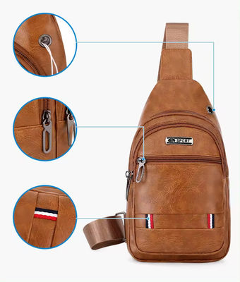 Logo personalizzato Moda Uomo PU Pelle Borse da lavoro per viaggi all'aperto