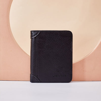 Portafoglio in pelle di grano completo per uomini Portafoglio bifold staccabile Crazy Horse in marrone retro