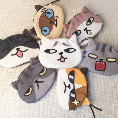 Unisex 3D Cat Coin Wallet Cute Mini Plush Purse Piccola borsa a forma di animale con materiale di rivestimento di lino
