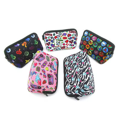 Logo personalizzato Neoprene Sublimazione Borsa Cosmetica Borse di trucco per borse da mano per donne