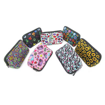 Logo personalizzato Neoprene Sublimazione Borsa Cosmetica Borse di trucco per borse da mano per donne