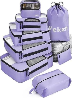 Logo personalizzato Acceptato Borse da viaggio unisex 8 Set Cubi da imballaggio con borsa da bucato e deposito