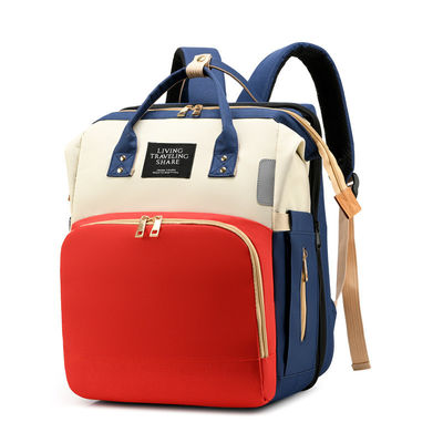 Moda pratica multifunzione grande capacità impermeabile Bambino pannolino borsa con letto