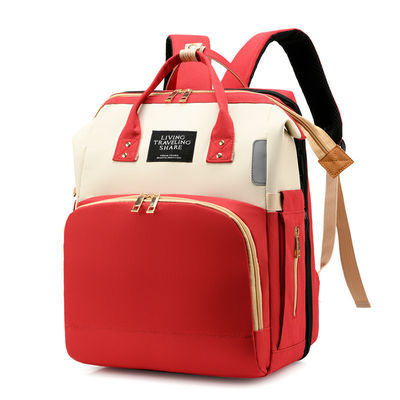 Moda pratica multifunzione grande capacità impermeabile Bambino pannolino borsa con letto