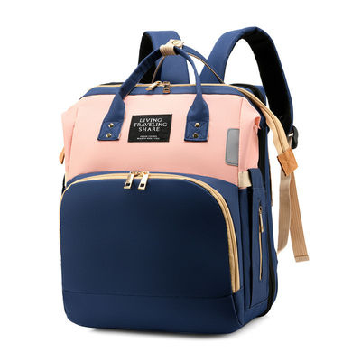 Moda pratica multifunzione grande capacità impermeabile Bambino pannolino borsa con letto