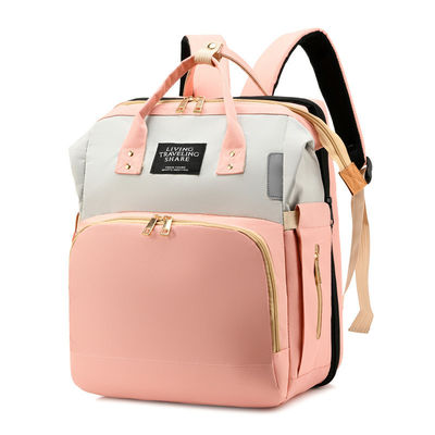 Moda pratica multifunzione grande capacità impermeabile Bambino pannolino borsa con letto