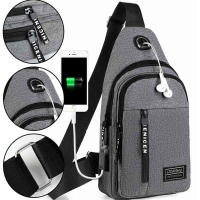 Unisex Outdoor Casual Sport Messenger Bag Piccola borsa da spalla singola per borsa da petto maschile