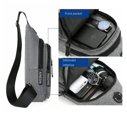 Unisex Outdoor Casual Sport Messenger Bag Piccola borsa da spalla singola per borsa da petto maschile