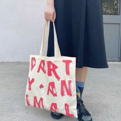 Nuovo stile di moda femminile una spalla semplice OEM stampa borsa da shopping per donne