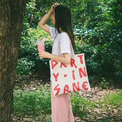 Nuovo stile di moda femminile una spalla semplice OEM stampa borsa da shopping per donne