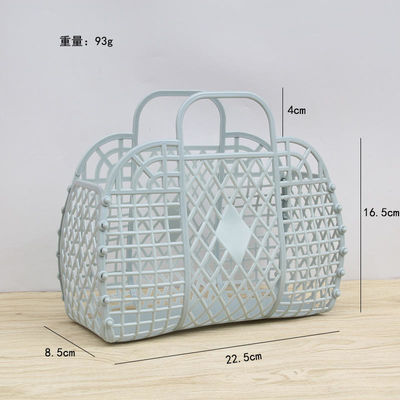 Bambini Borsa da spiaggia Riutilizzabile Cestino regalo Cestino aperto Chiusura Borsa di plastica Tote per ragazze e altro