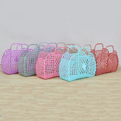 Bambini Borsa da spiaggia Riutilizzabile Cestino regalo Cestino aperto Chiusura Borsa di plastica Tote per ragazze e altro