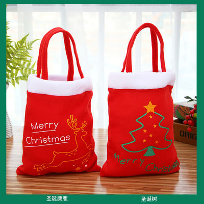 Nuovi stili di moda Red Velvet Backpacks natalizi per bambini per imballaggio