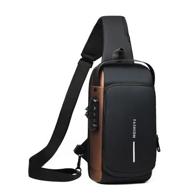 2023 Ultima moda Borsa da uomo Crossbody con design impermeabile e logo personalizzato