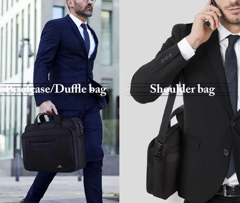 Borsa morbida personalizzata uomo Borsa messaggero per ufficio Avvocato Affidamento Cassa in nero