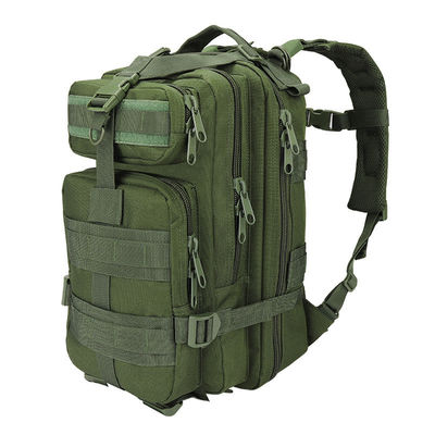 Zaino tattico in nylon da 30L con tasca a cerniera interna e cintura a spalla arcuata