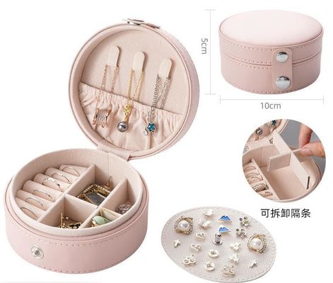 Gioielleria Cassa Velvet Viaggio Gioielleria Box Organizzatore Con colore personalizzato per il beneficio