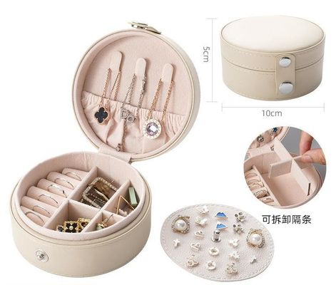 Gioielleria Cassa Velvet Viaggio Gioielleria Box Organizzatore Con colore personalizzato per il beneficio